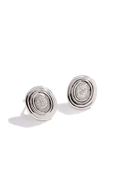 Brinco Botão Circular